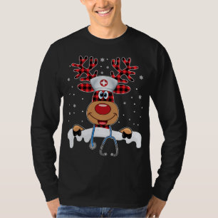 Kerstkruiden, bovenste rendierhandschoenen Rubber  T-shirt
