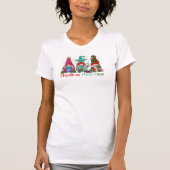 kerstkruimelgnomen sneeuwfamilie t-shirt (Voorkant)