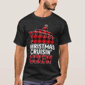 Kerstkruiperige crèche met cruise Matching Family  T-shirt (Voorkant)