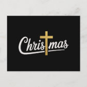 Kerstkruis Familie Matching Jezus Gift Idee Feestdagenkaart (Voorkant)