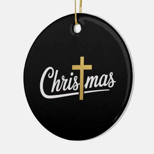 Kerstkruis Familie Matching Jezus Gift Idee Keramisch Ornament (Links)