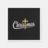 Kerstkruis Familie Matching Jezus Gift Idee Servet (Voorkant)