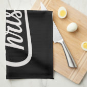 Kerstkruis Familie Matching Jezus Gift Idee Theedoek (Quarter Fold)