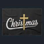 Kerstkruis Familie Matching Jezus Gift Idee Theedoek<br><div class="desc">Kerstkruis Familie Matching Jezus Gift Idee</div>