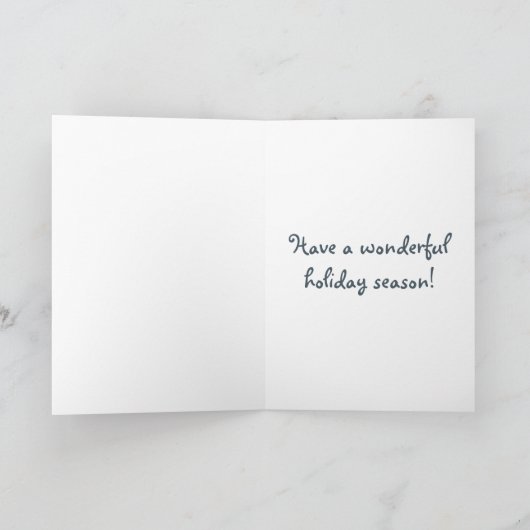 Kerstkruis Feestdagen Kaart (Binnen)