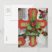 Kerstkruis Feestdagenkaart (Voorkant / Achterkant)