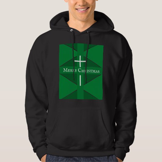 Kerstkruis Hoodie (Voorkant)