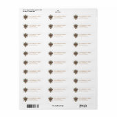 Kerstkruis retouradreslabels etiket (Full Sheet)