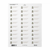 Kerstkruis retouradreslabels etiket (Full Sheet)