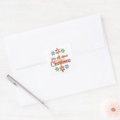 Kerstkruis Vierkante Sticker (Envelop)
