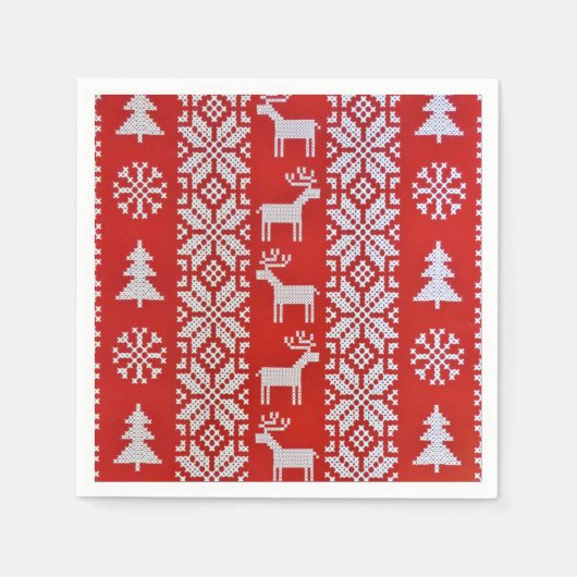 Kerstkruistitel Servet (Voorkant)