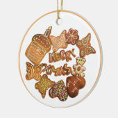 Kerstkrullen Keramisch Ornament (Links)