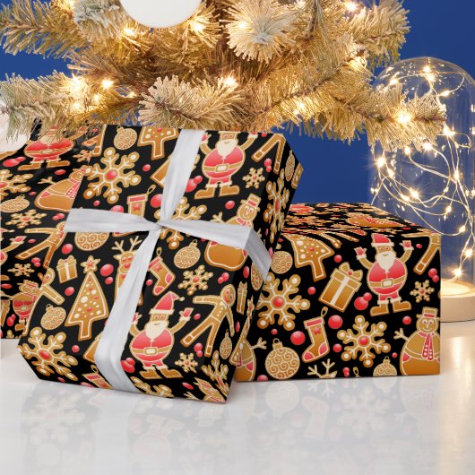 Kerstkrullen met Kabouter & Sneeuwman Cadeaupapier (Feestdagen)