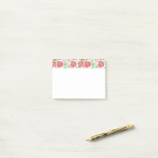 Kerstkrullen post-it® notes (Op bureau)