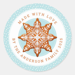 Kerstkrullen Ronde Stickers