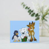 kerstkubussen feestdagenkaart (Staand voorkant)