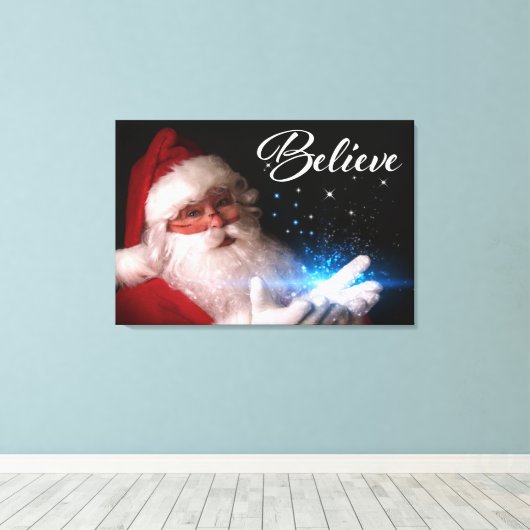 Kerstkunst #3 canvas afdruk (Insitu (Houten vloer))