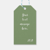 Kerstkunst Alles is kalm Cadeaulabel (Achterkant)