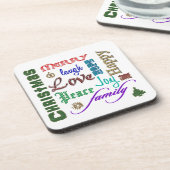 kerstkunst bier onderzetter (Linkerzijde)