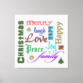 kerstkunst canvas afdruk (Voorkant)