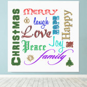 kerstkunst canvas afdruk (Insitu (Houten vloer))