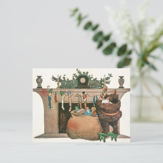 kerstkunst feestdagenkaart (Staand voorkant)