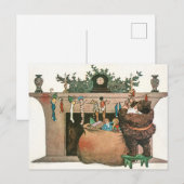 kerstkunst feestdagenkaart (Voorkant / Achterkant)