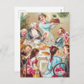 kerstkunst feestdagenkaart (Voorkant / Achterkant)