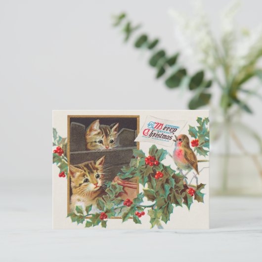  kerstkunst feestdagenkaart (Staand voorkant)