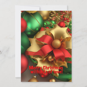 Kerstkunst gegenereerd door kunstmatige intelligen feestdagenkaart
