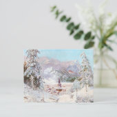  kerstkunst in de Beierse winter Briefkaart (Staand voorkant)
