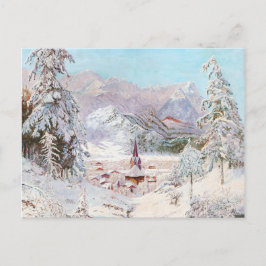 kerstkunst in de Beierse winter Briefkaart