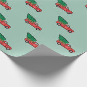 Kerstkunst in kerstkerstkerstland: kerstmis in ker cadeaupapier (Hoek)