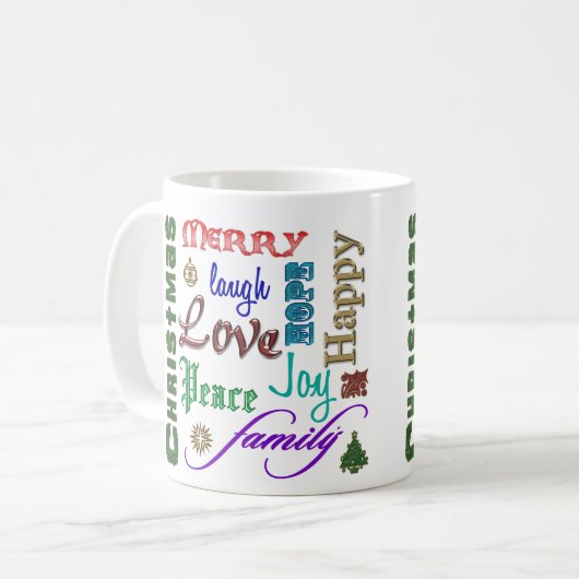 kerstkunst koffiemok (Voorkant links)