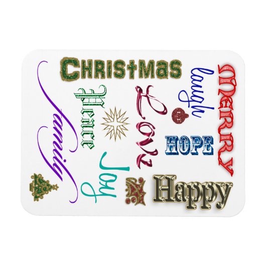 kerstkunst magneet (Horizontaal)