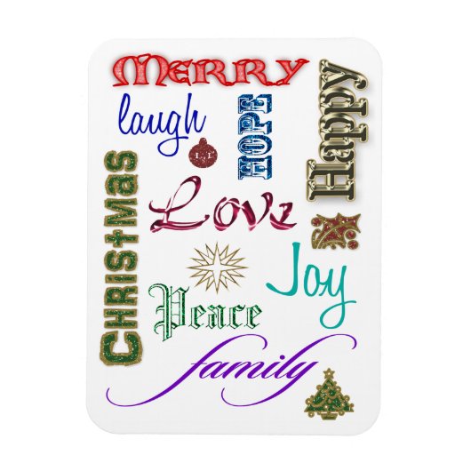 kerstkunst magneet (Verticaal)