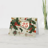  kerstkunst met Retro Feestdagen Kaart (Voorkant)