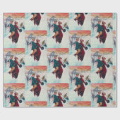 kerstkunst met rolkunst cadeaupapier (Vlak)