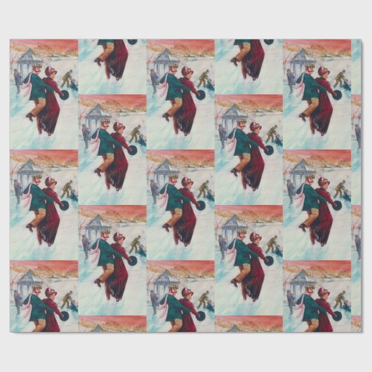  kerstkunst met rolkunst cadeaupapier (Vlak)