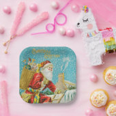 kerstkunst papieren bordje (Feest)