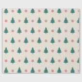Kerstkunst Patroon met kerstmis Cadeaupapier (Vlak)