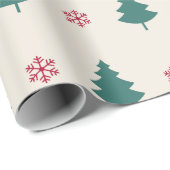 Kerstkunst Patroon met kerstmis Cadeaupapier (Rol Hoek)