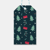 Kerstkunst Plant Kunst Een kerstboom Cadeaulabel (Voorkant)