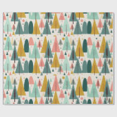 Kerstkunst Plant Kunst Een kerstboom Cadeaupapier (Vlak)