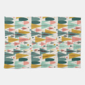 Kerstkunst Plant Kunst Een kerstboom Theedoek (Horizontaal)