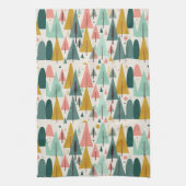 Kerstkunst Plant Kunst Een kerstboom Theedoek (Verticaal)