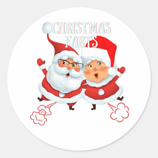 Kerstkunst Ronde Sticker (Voorkant)