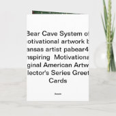 Kerstkunst speciale Wenskaarten Feestdagen Kaart (Achterkant)