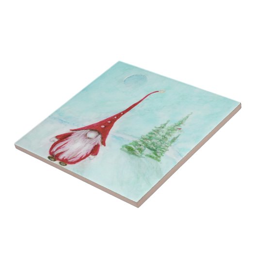 kerstkunst tegeltje (Zijkant)