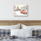 Kerstkunst uit het verleden canvas afdruk (Insitu (Slaapkamer))